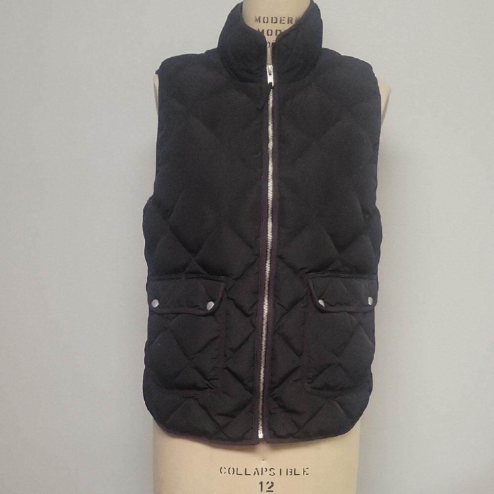 Woolrich Black Quilted Vest